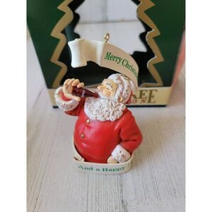 Coca-Cola Merry Christmas and Happy New year 1949 trim a tree ornament Xmas